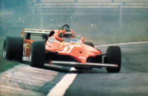 Gilles gestisce la disastrosa Ferrari 126 C in controsterzo (GP Argentina 1981)