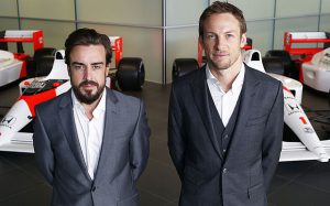 Fernando Alonso and Janson Button